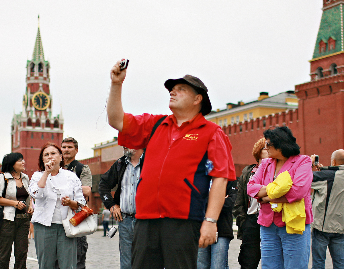  туристы в Москве