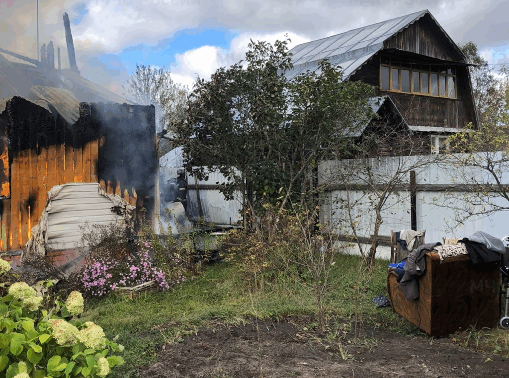 В киржачском районе сгорел второй дом за сутки
