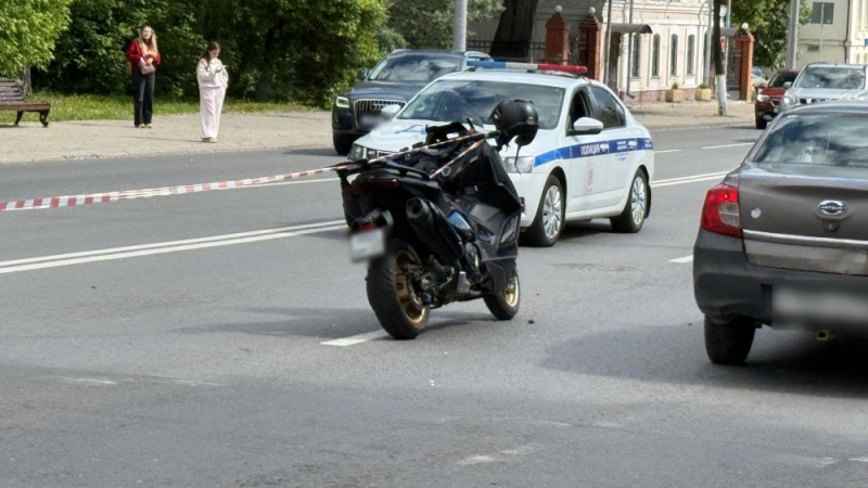 Мотоцикл сбил двух детей на Большой Нижегородской во Владимире