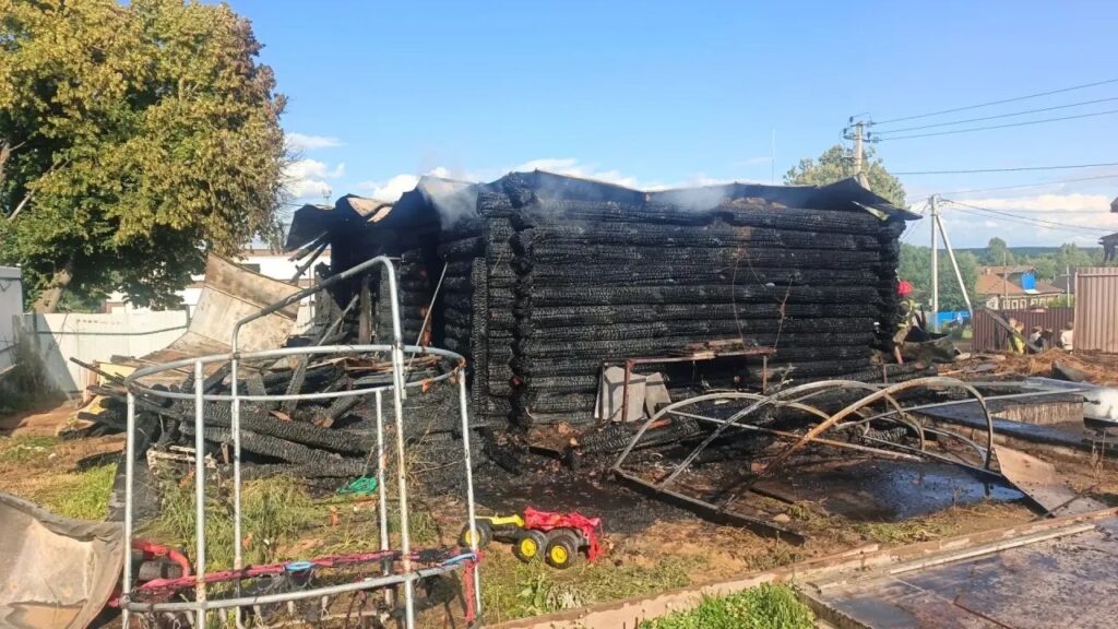пожар в деревне погост Ковровского округа