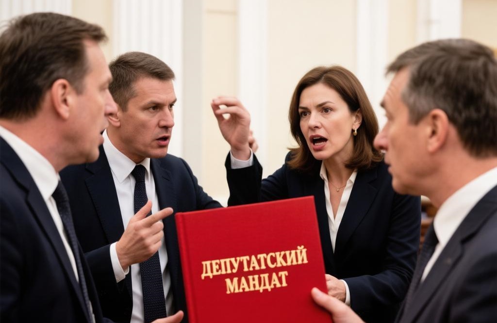 , борьба за мандат, нейросетвевое изображение