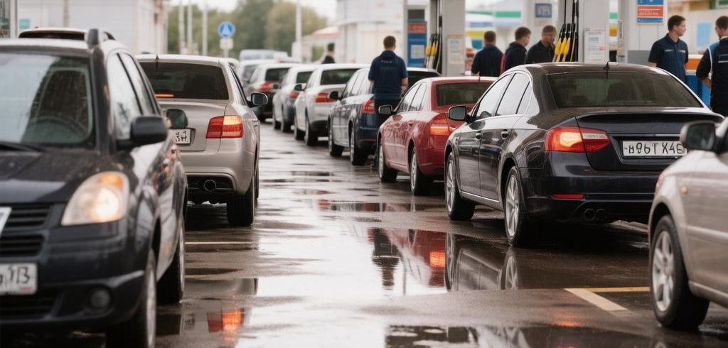  АЗС, нейросетевое изображение
