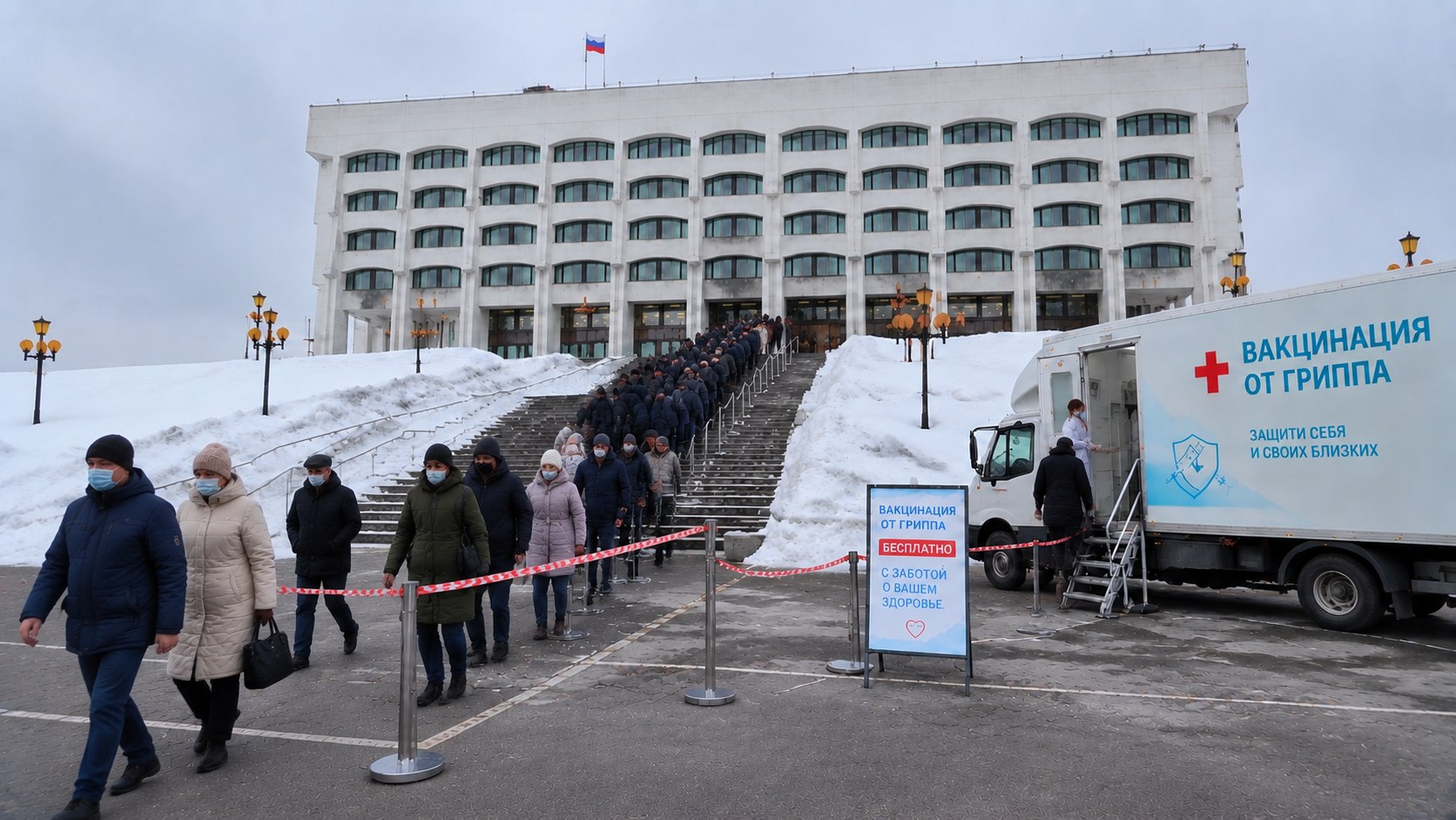 Вакцинация от гриппа.