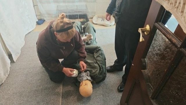 Попытка усмирить пьяного мужа