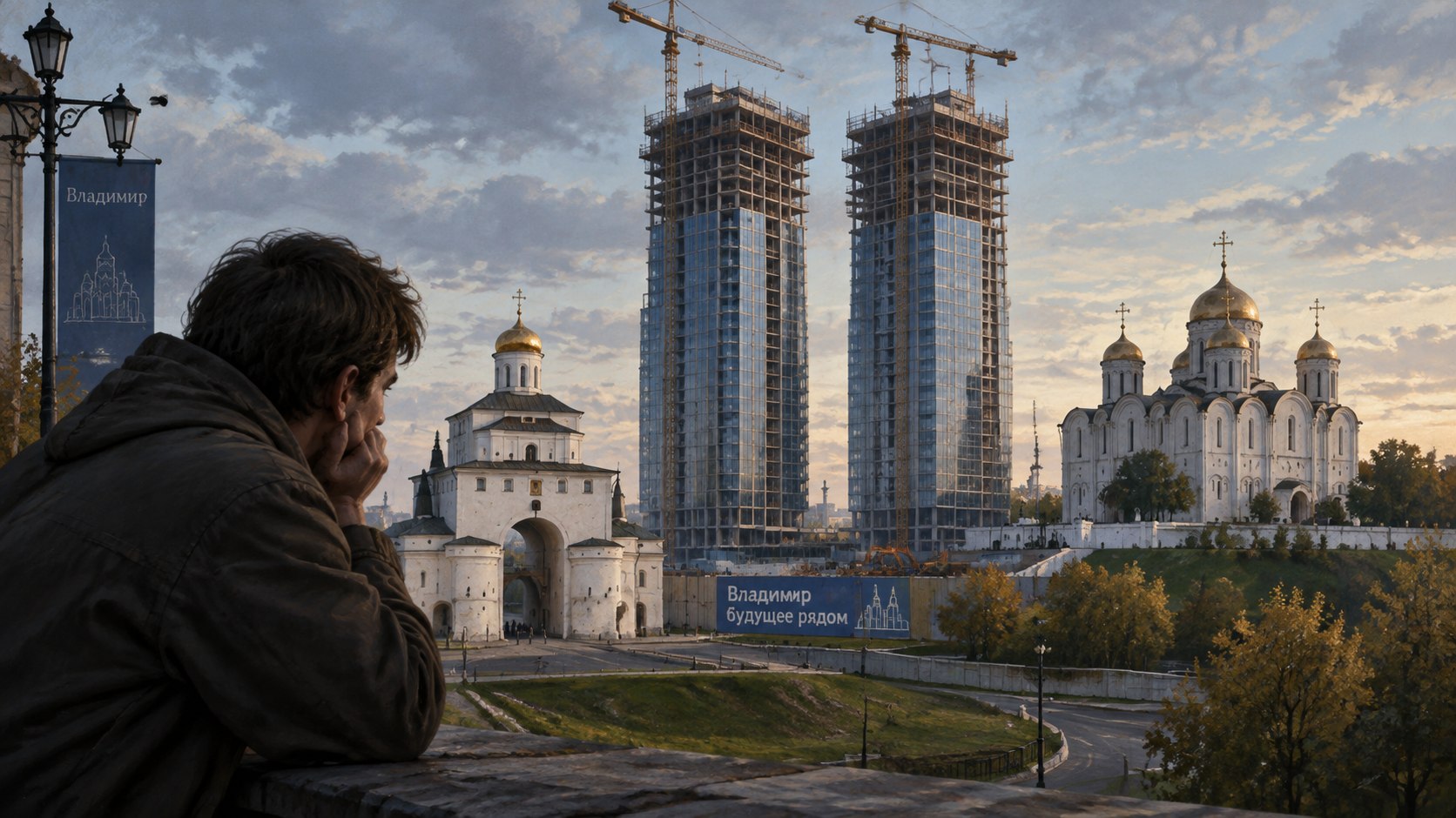 Точечная застройка во Владимире.
